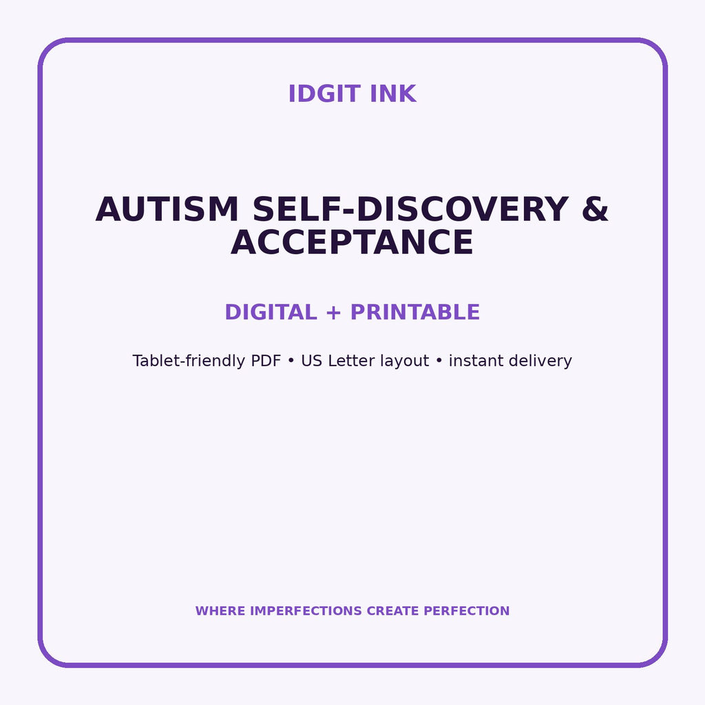 Autism Self-Discovery & Acceptance Digital Journal – Deluxe 500-Page Planner — listing image 4 of 4