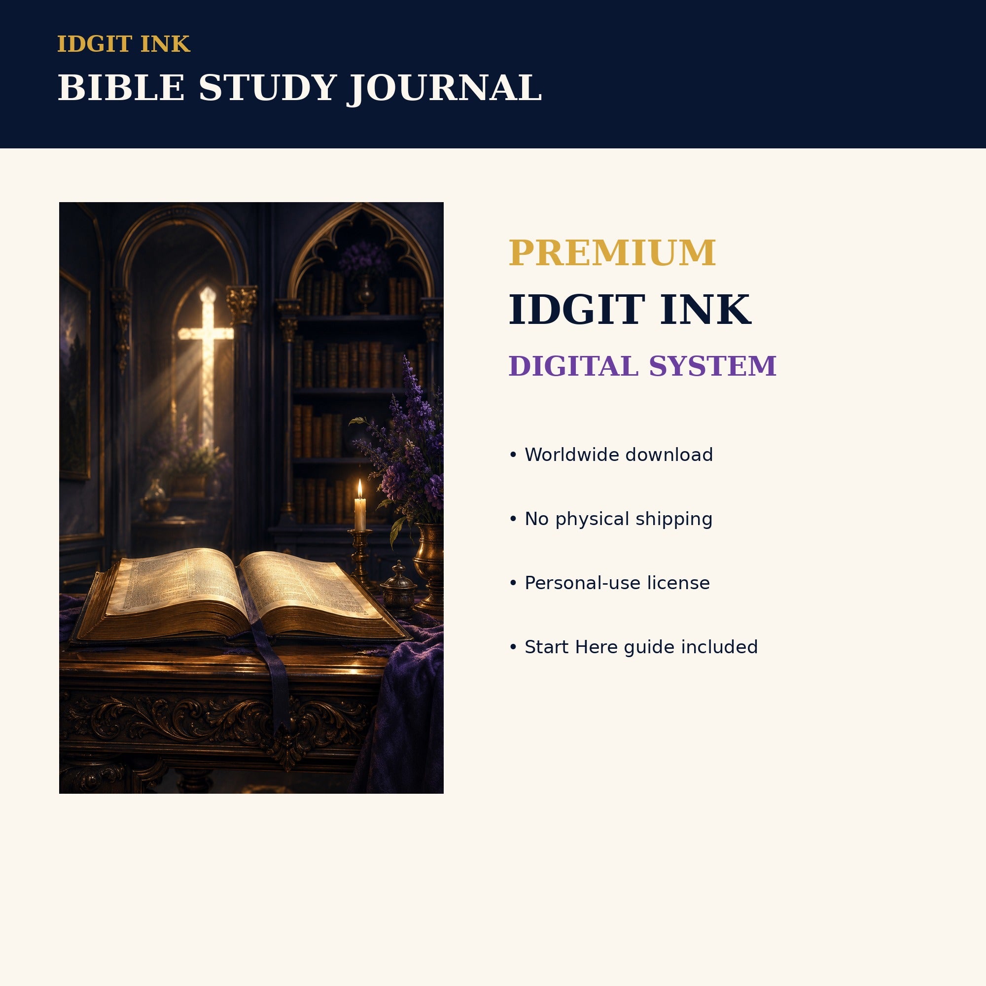 Idgit Ink Bible Study digital journal — 75 device wallpapers preview