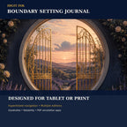 Idgit Ink Boundary-Setting digital journal — 100 PNG digital stickers preview