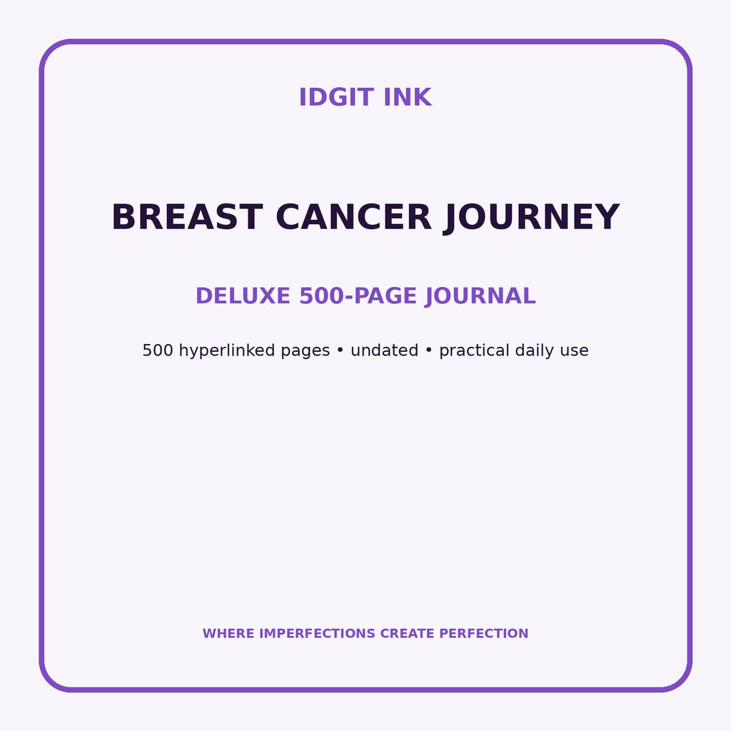 Breast Cancer Journey Digital Journal – Deluxe 500-Page Planner — listing image 1 of 4