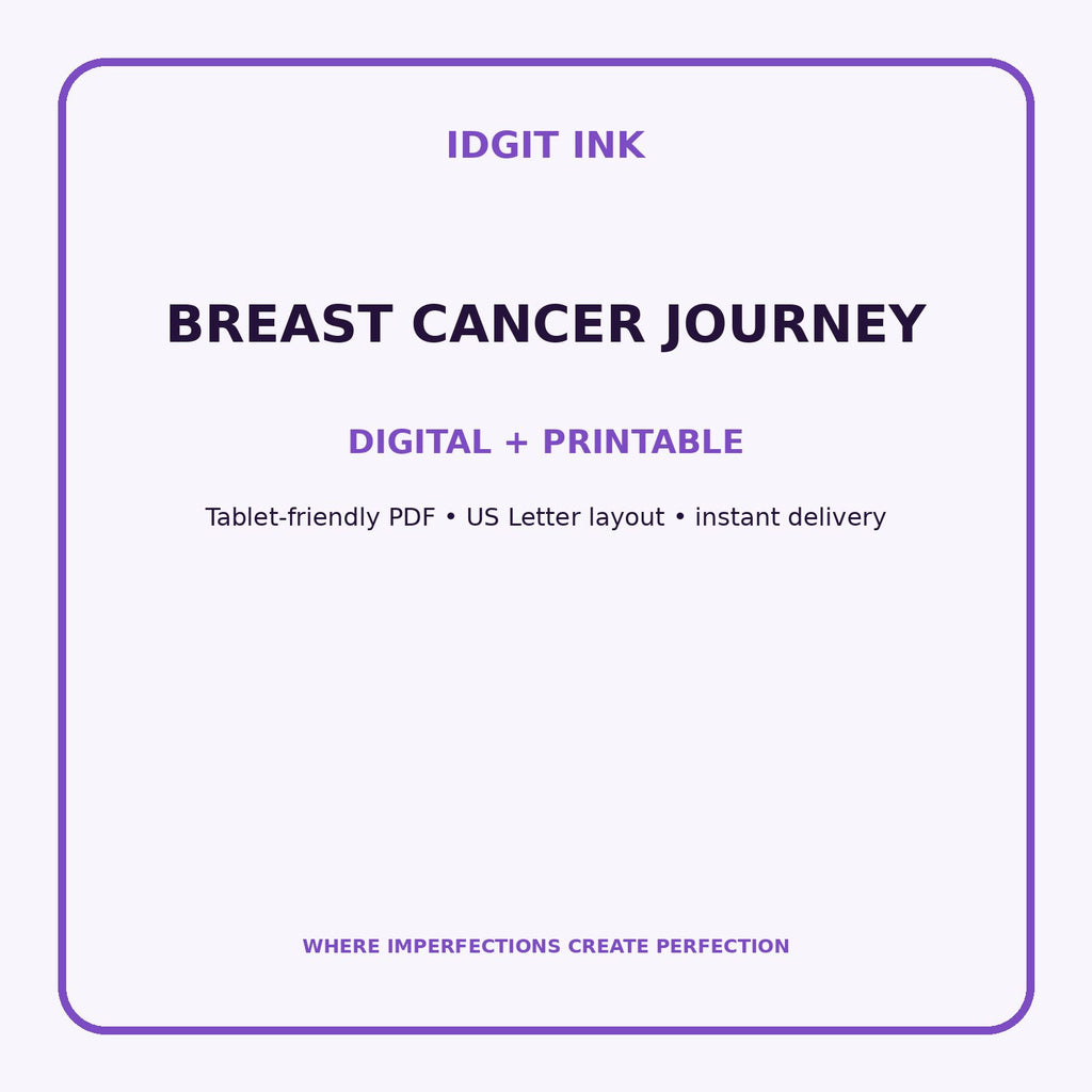 Breast Cancer Journey Digital Journal – Deluxe 500-Page Planner — listing image 4 of 4
