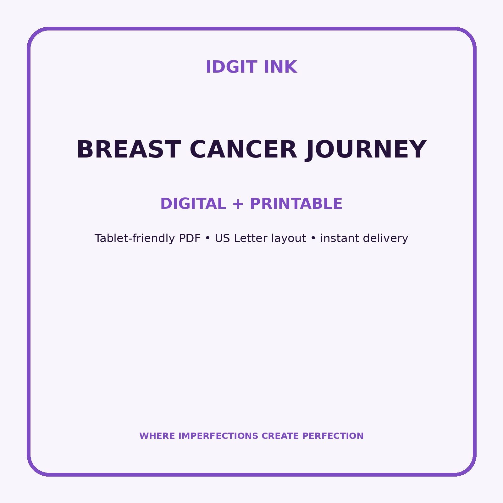 Breast Cancer Journey Digital Journal – Deluxe 500-Page Planner — listing image 4 of 4