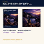 Idgit Ink Burnout Recovery digital journal — complete deluxe journal bundle overview