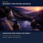 Idgit Ink Burnout Recovery digital journal — 100 PNG digital stickers preview