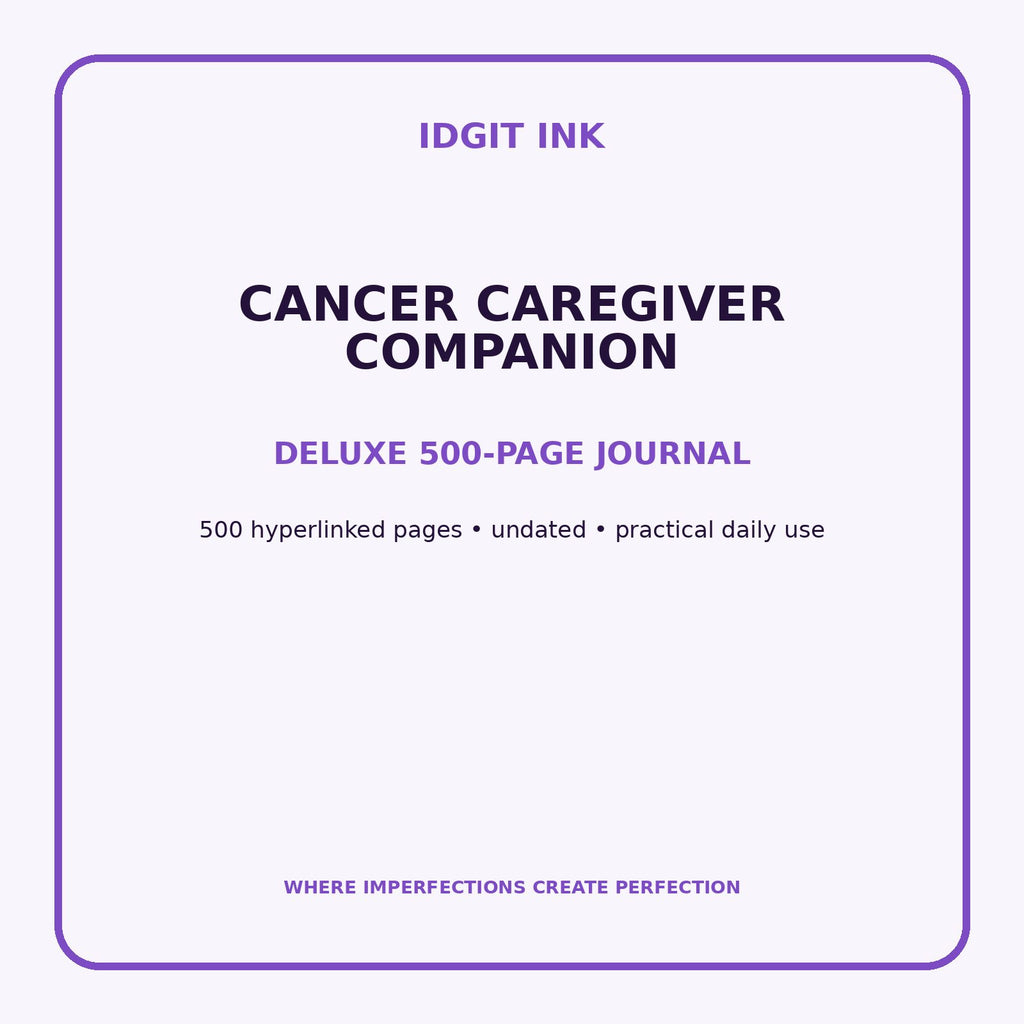 Cancer Caregiver Companion Digital Journal – Deluxe 500-Page Planner — listing image 1 of 4