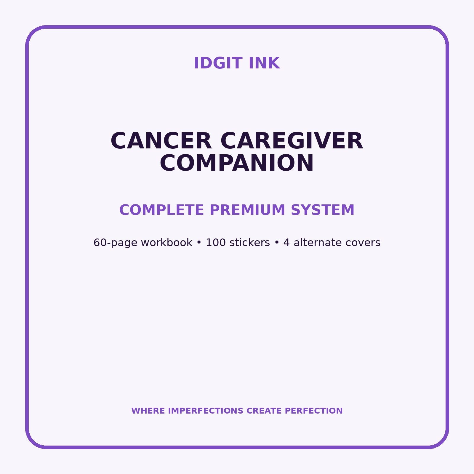 Cancer Caregiver Companion Digital Journal – Deluxe 500-Page Planner — listing image 2 of 4
