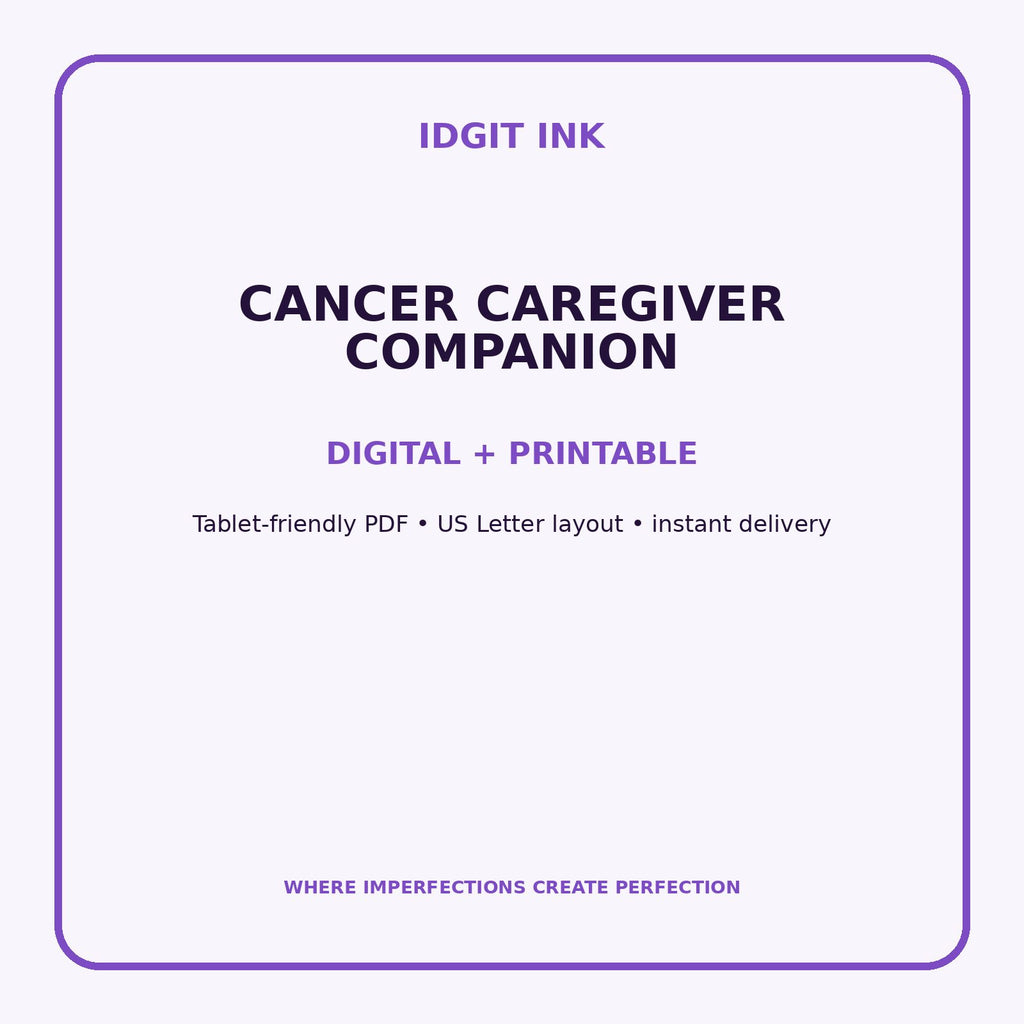 Cancer Caregiver Companion Digital Journal – Deluxe 500-Page Planner — listing image 4 of 4