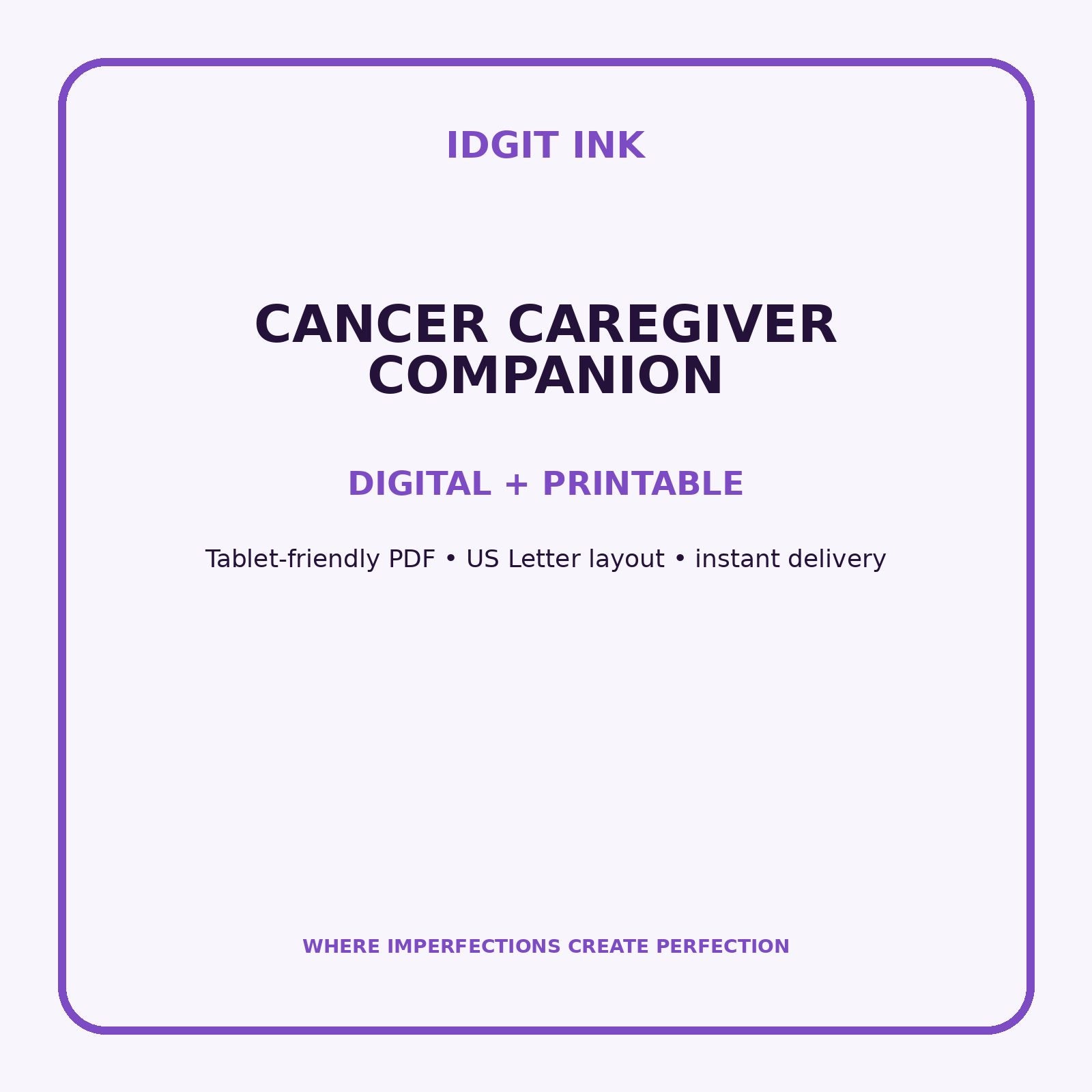 Cancer Caregiver Companion Digital Journal – Deluxe 500-Page Planner — listing image 4 of 4