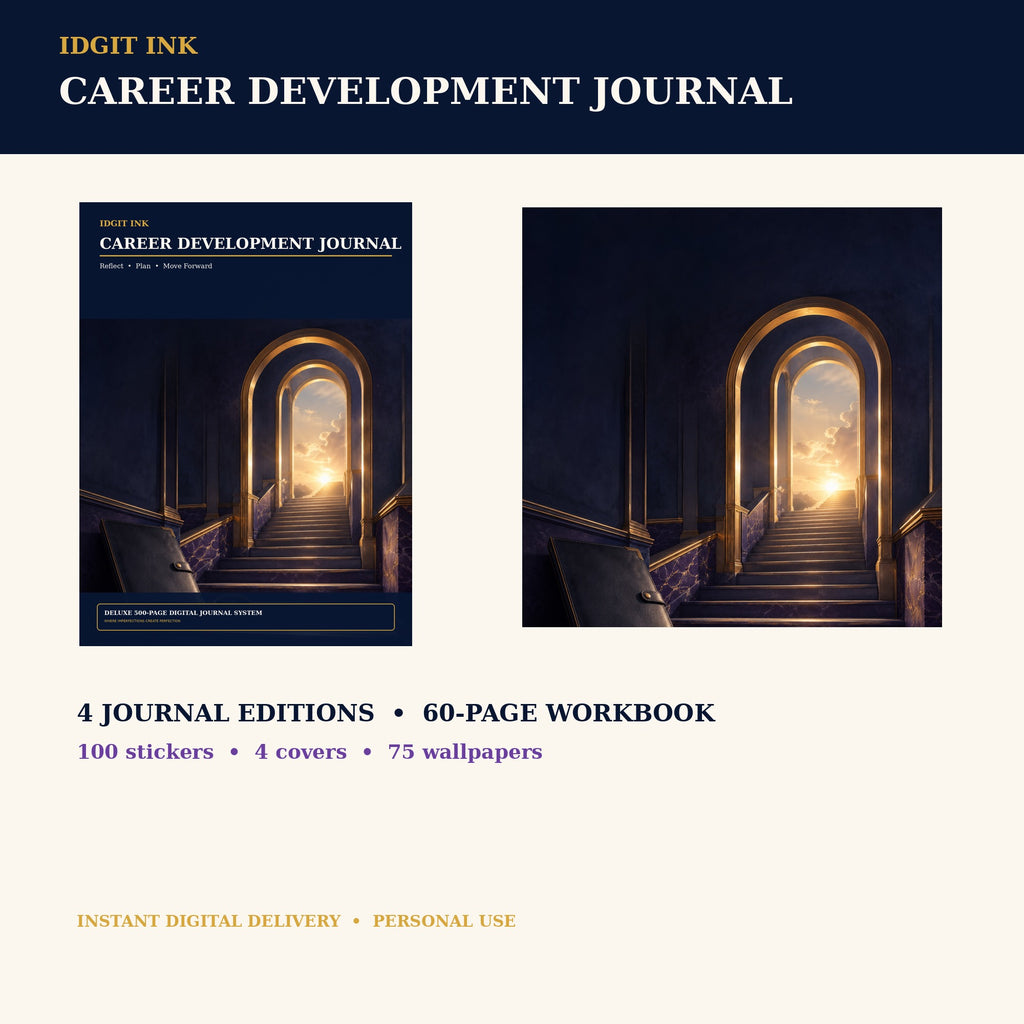 Idgit Ink Career Development digital journal — complete deluxe journal bundle overview