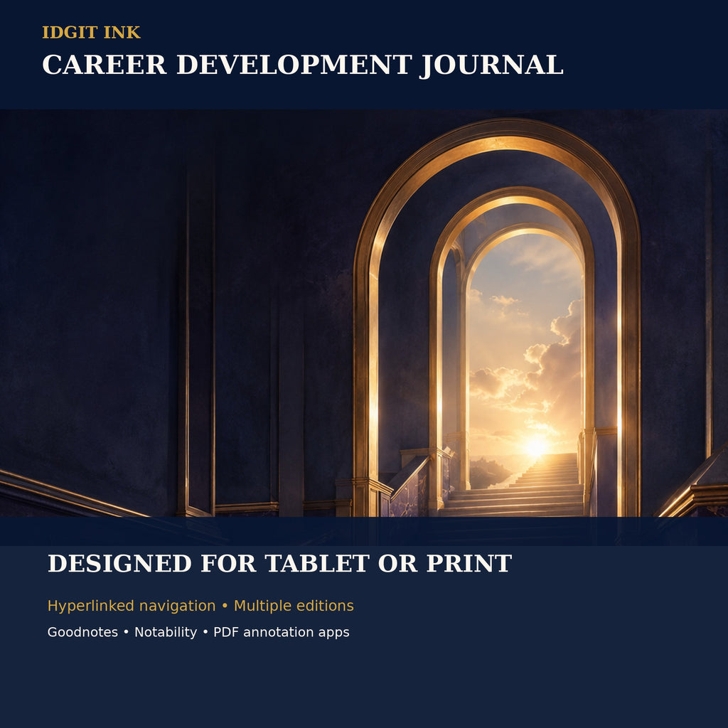 Idgit Ink Career Development digital journal — 100 PNG digital stickers preview