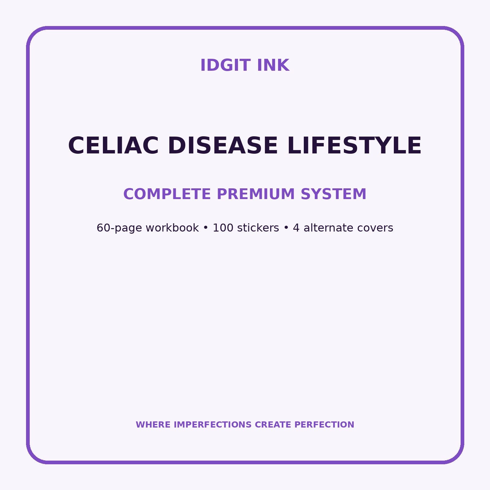 Celiac Disease Lifestyle Digital Journal – Deluxe 500-Page Planner — listing image 2 of 4