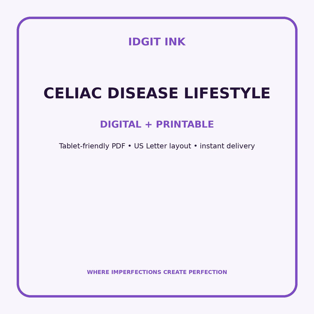 Celiac Disease Lifestyle Digital Journal – Deluxe 500-Page Planner — listing image 4 of 4
