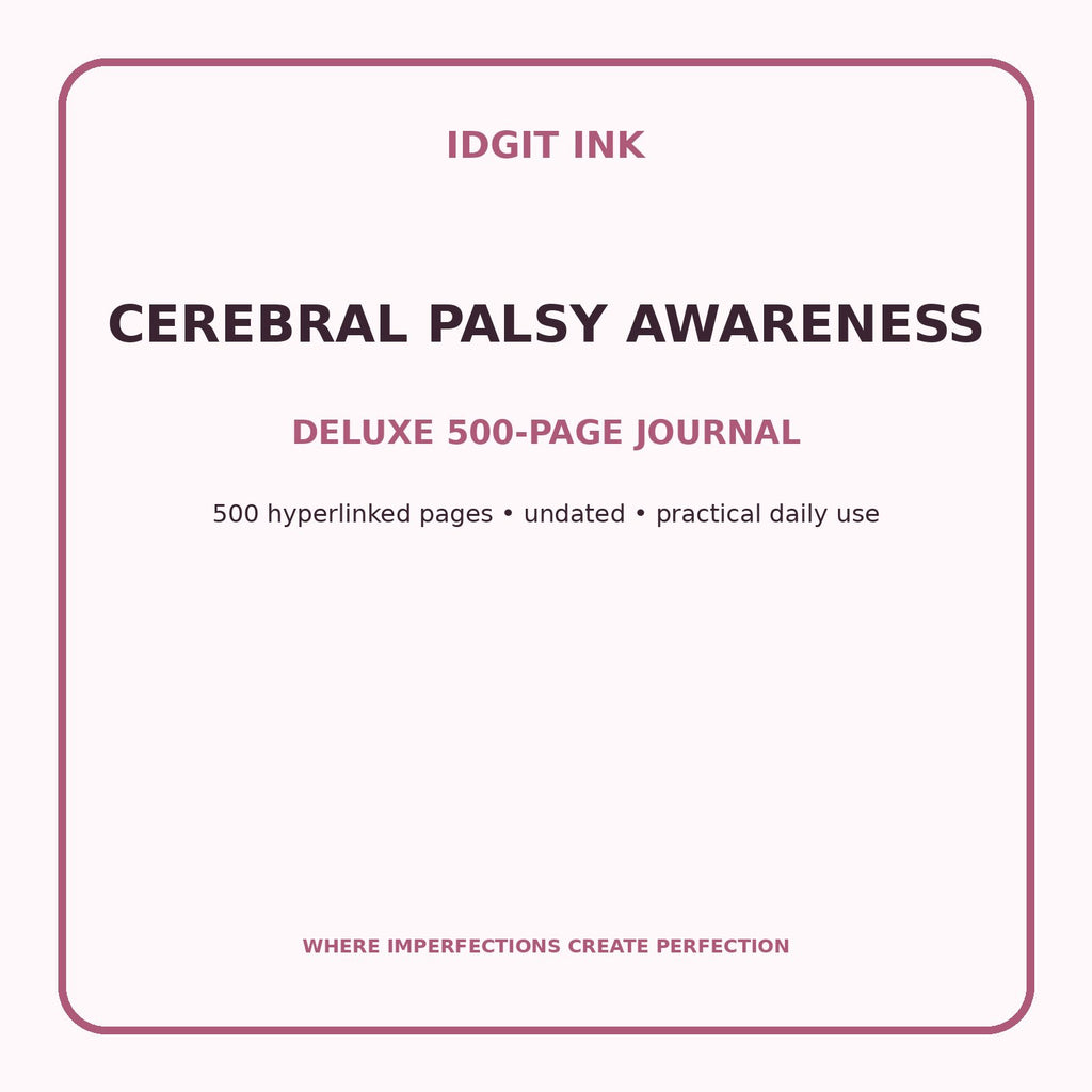 Cerebral Palsy Awareness Digital Journal – Deluxe 500-Page Planner — listing image 1 of 4