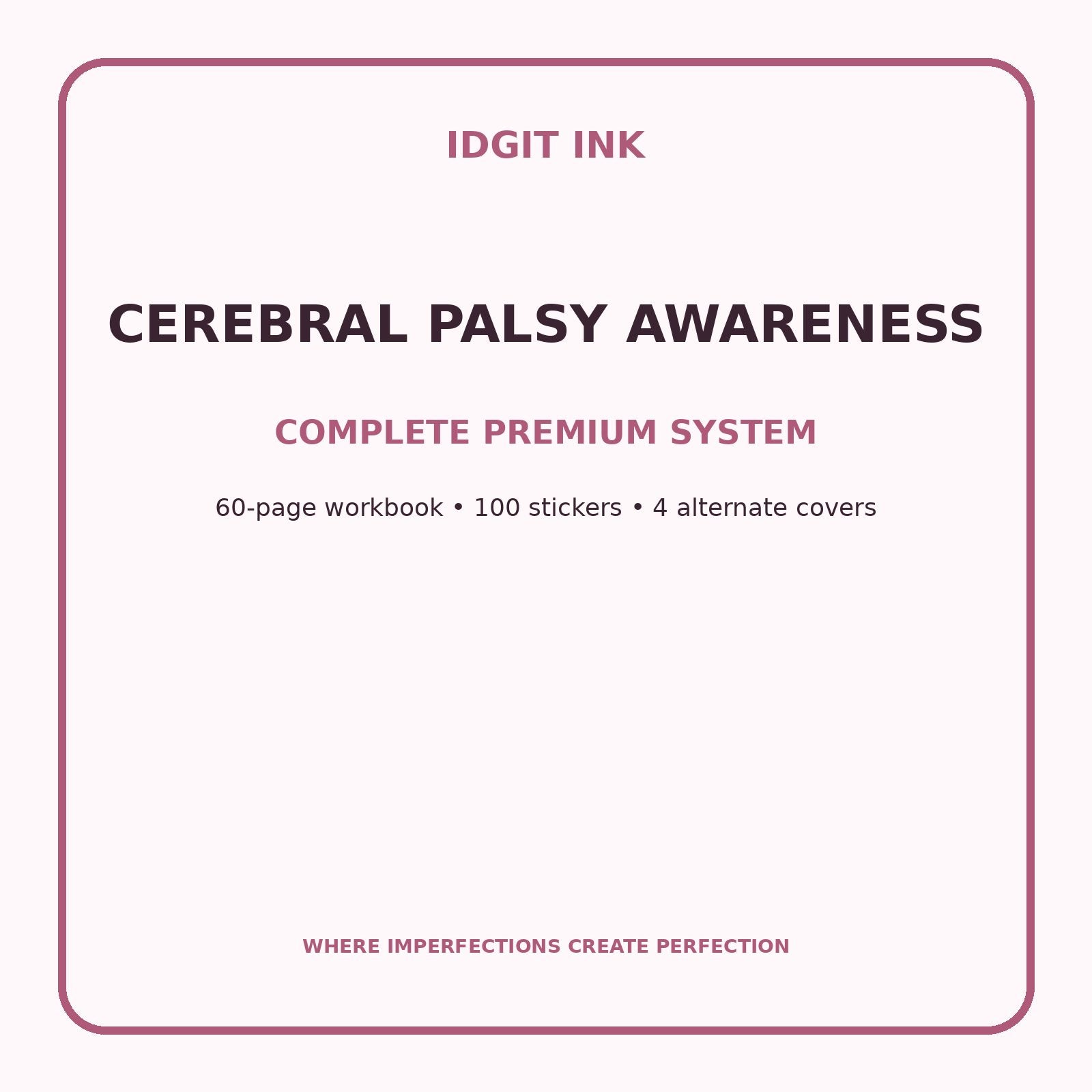 Cerebral Palsy Awareness Digital Journal – Deluxe 500-Page Planner — listing image 2 of 4
