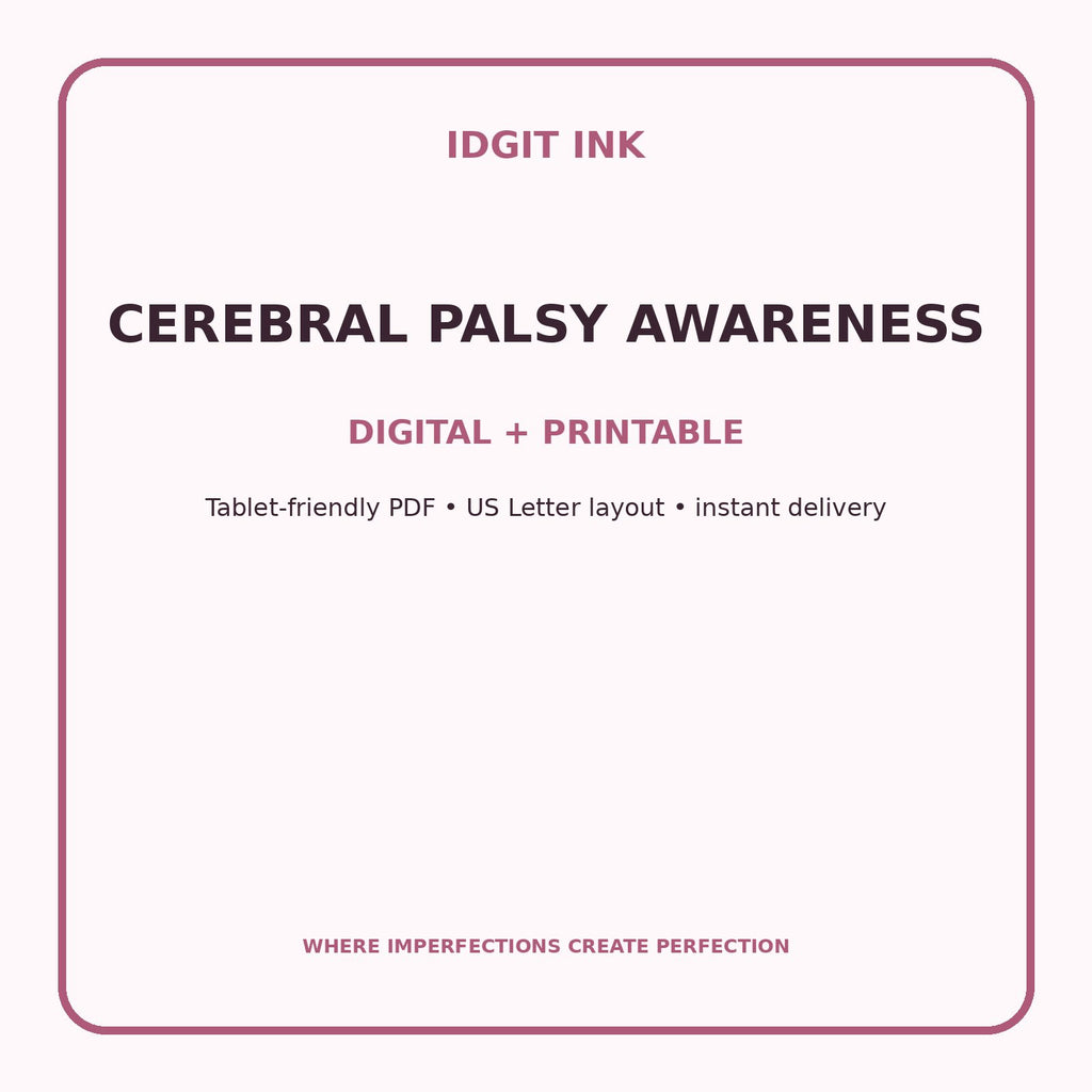 Cerebral Palsy Awareness Digital Journal – Deluxe 500-Page Planner — listing image 4 of 4