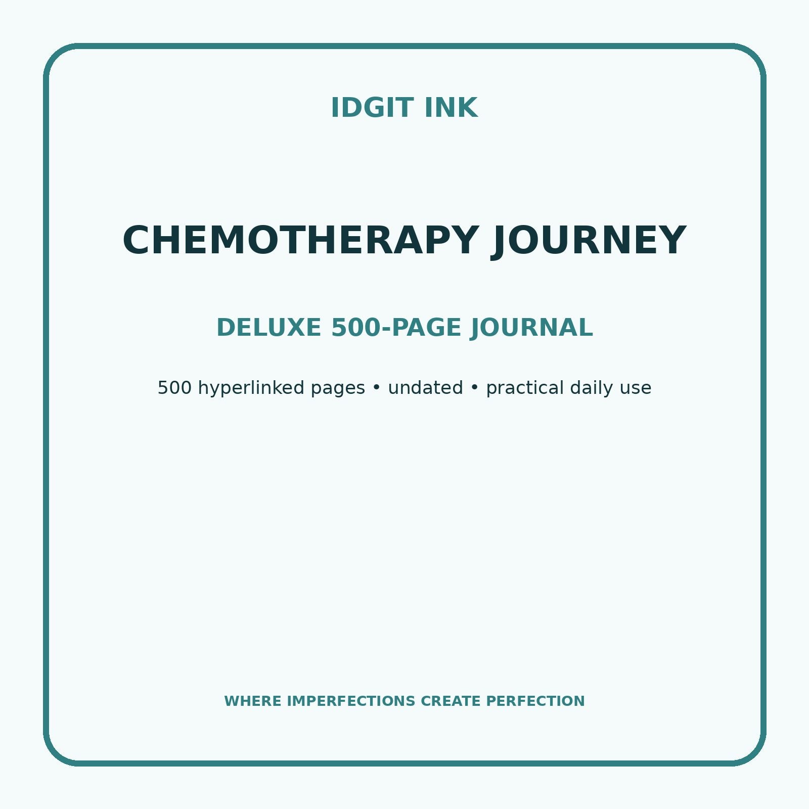 Chemotherapy Journey Digital Journal – Deluxe 500-Page Planner — listing image 1 of 4