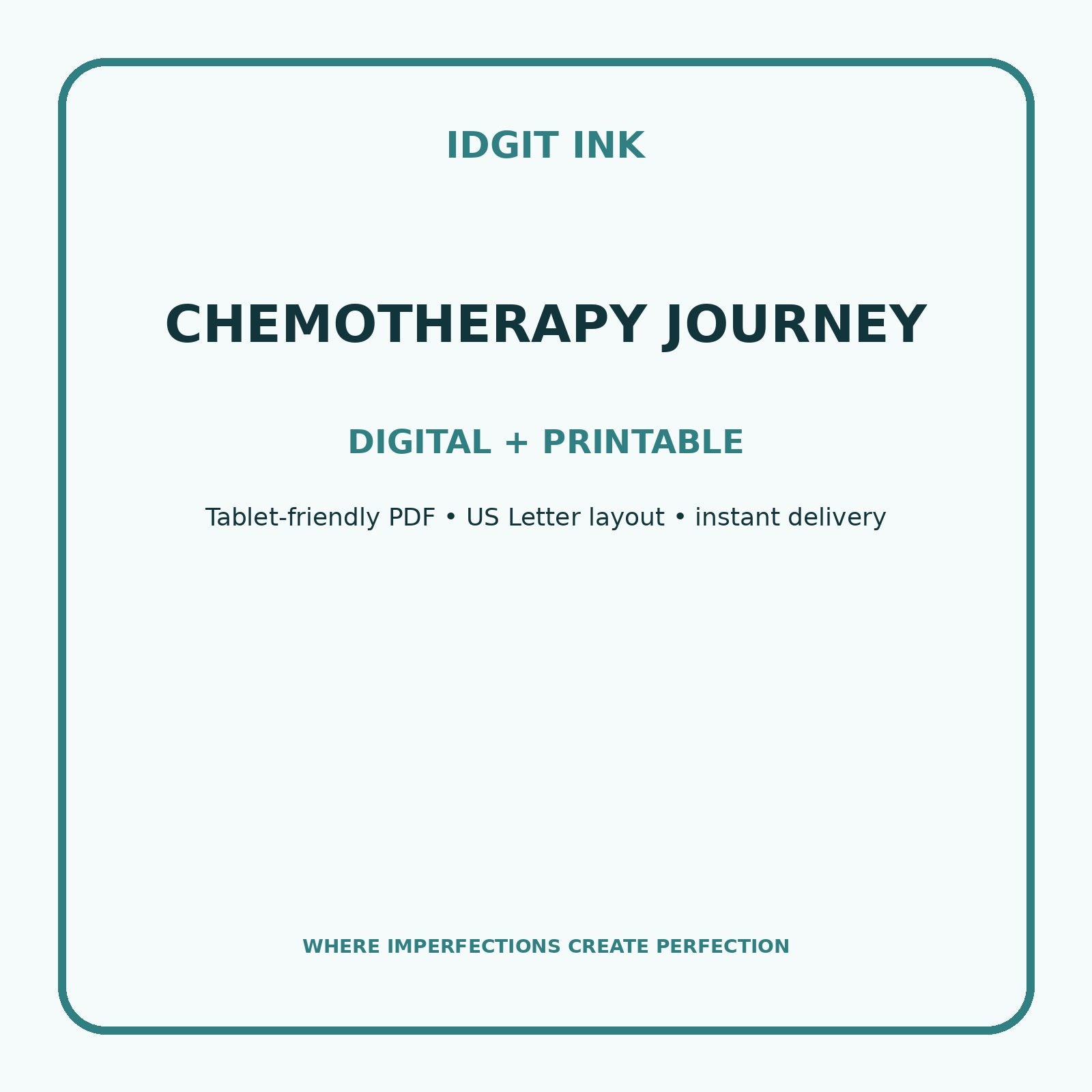Chemotherapy Journey Digital Journal – Deluxe 500-Page Planner — listing image 4 of 4