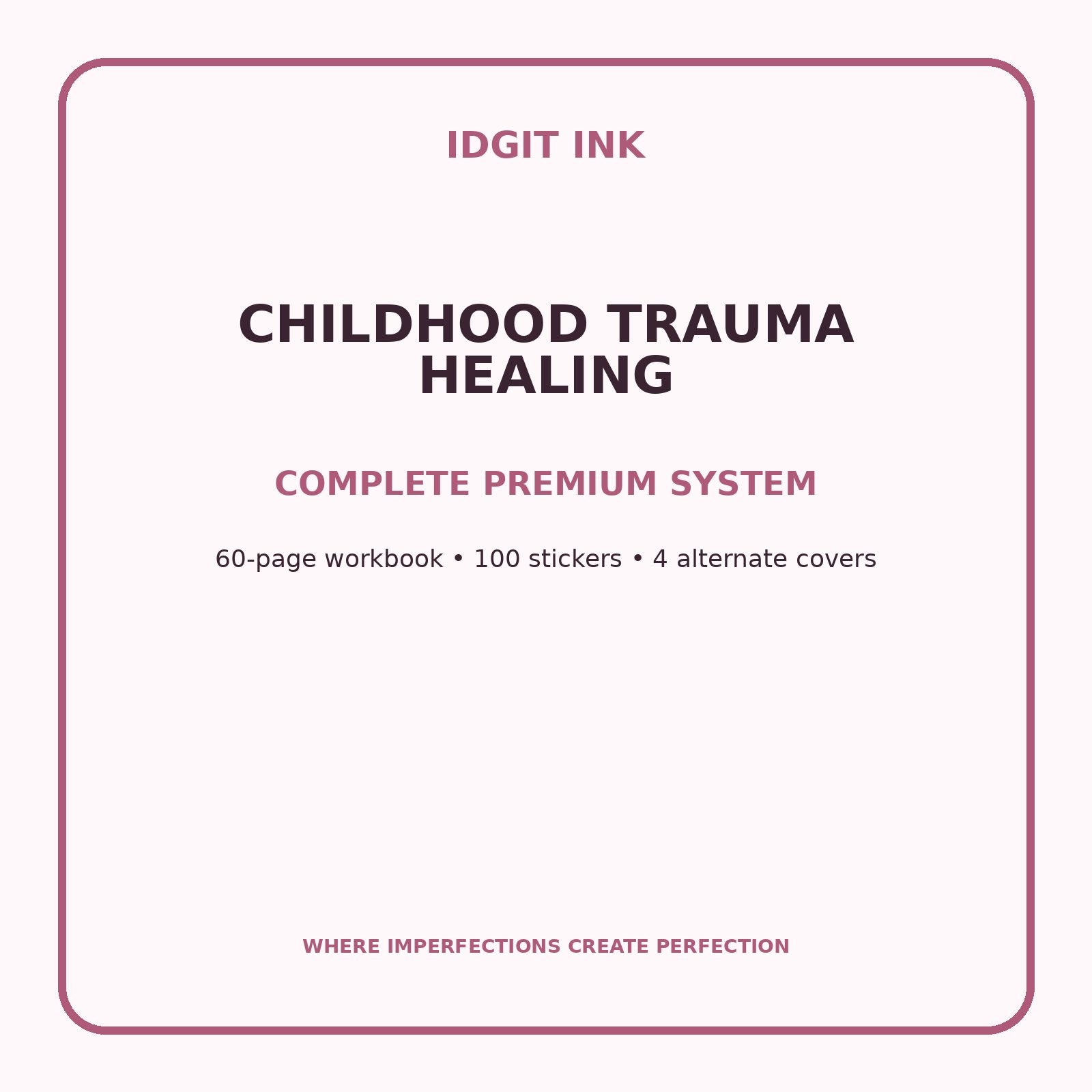Childhood Trauma Healing Digital Journal – Deluxe 500-Page Planner — listing image 2 of 4