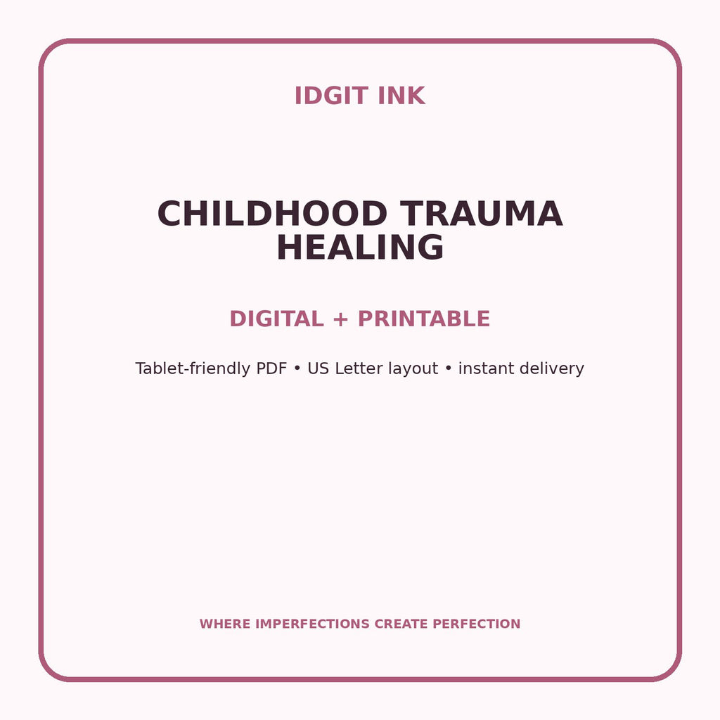 Childhood Trauma Healing Digital Journal – Deluxe 500-Page Planner — listing image 4 of 4