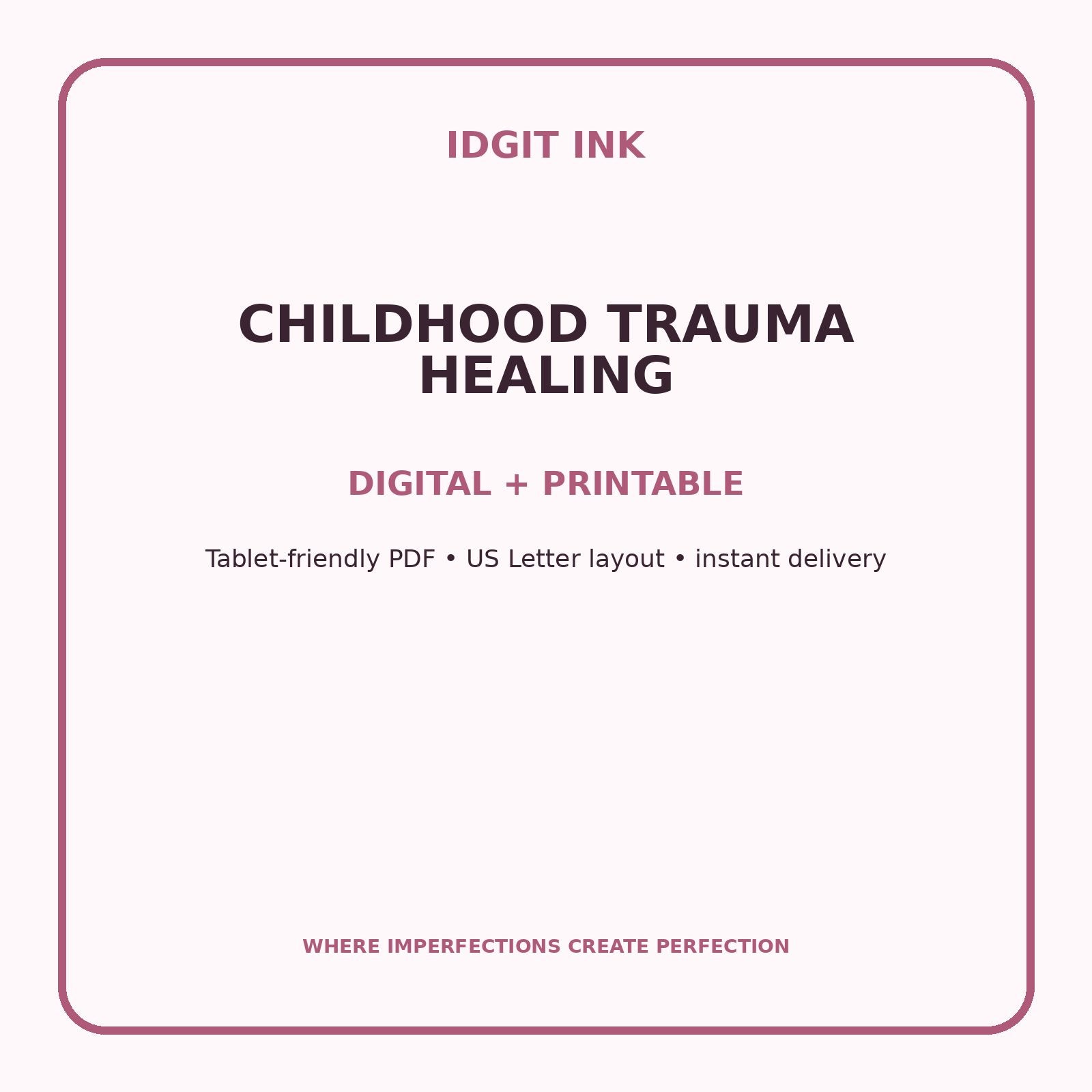Childhood Trauma Healing Digital Journal – Deluxe 500-Page Planner — listing image 4 of 4