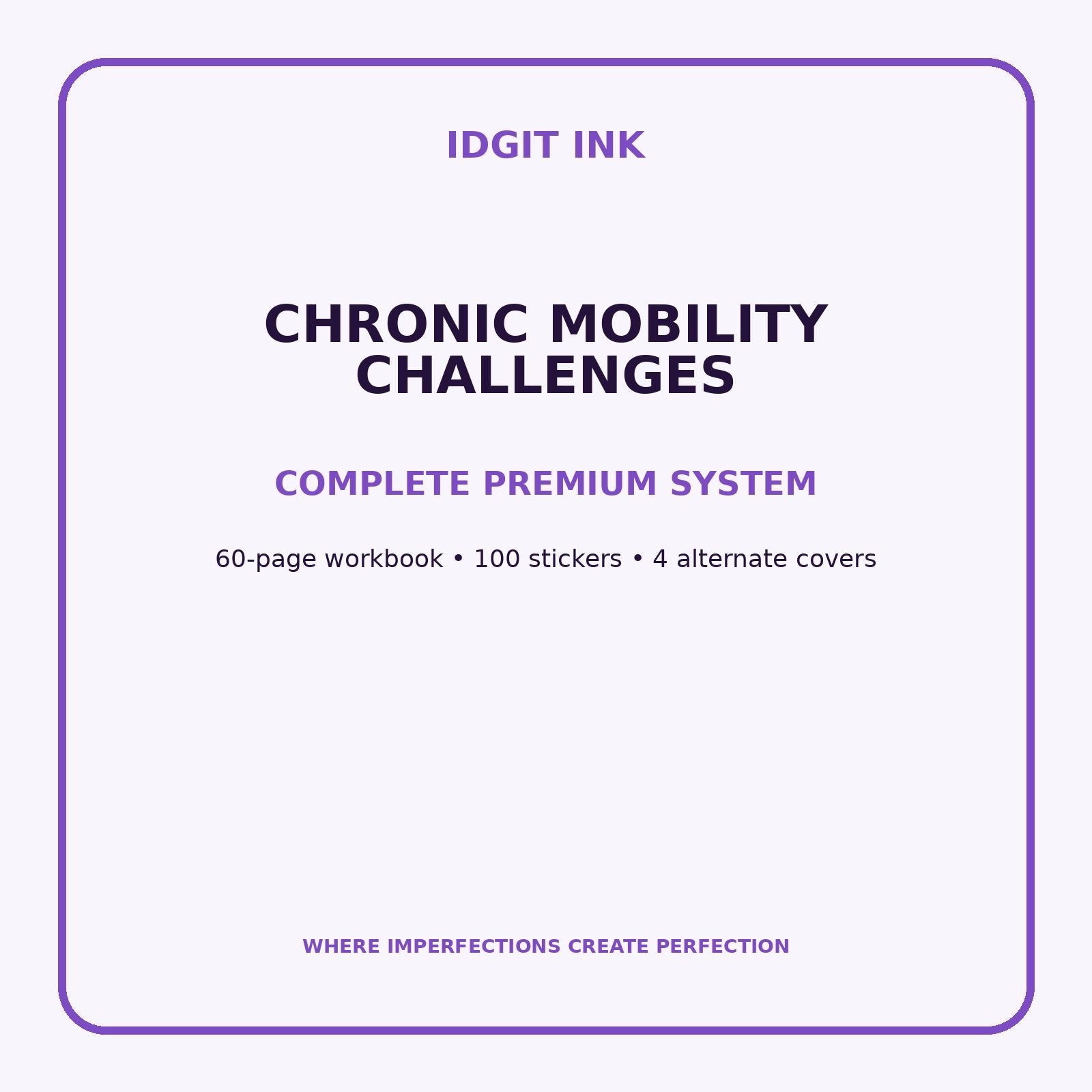 Chronic Mobility Challenges Digital Journal – Deluxe 500-Page Planner — listing image 2 of 4
