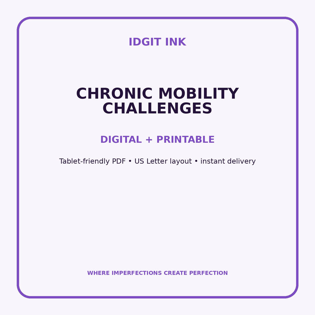 Chronic Mobility Challenges Digital Journal – Deluxe 500-Page Planner — listing image 4 of 4