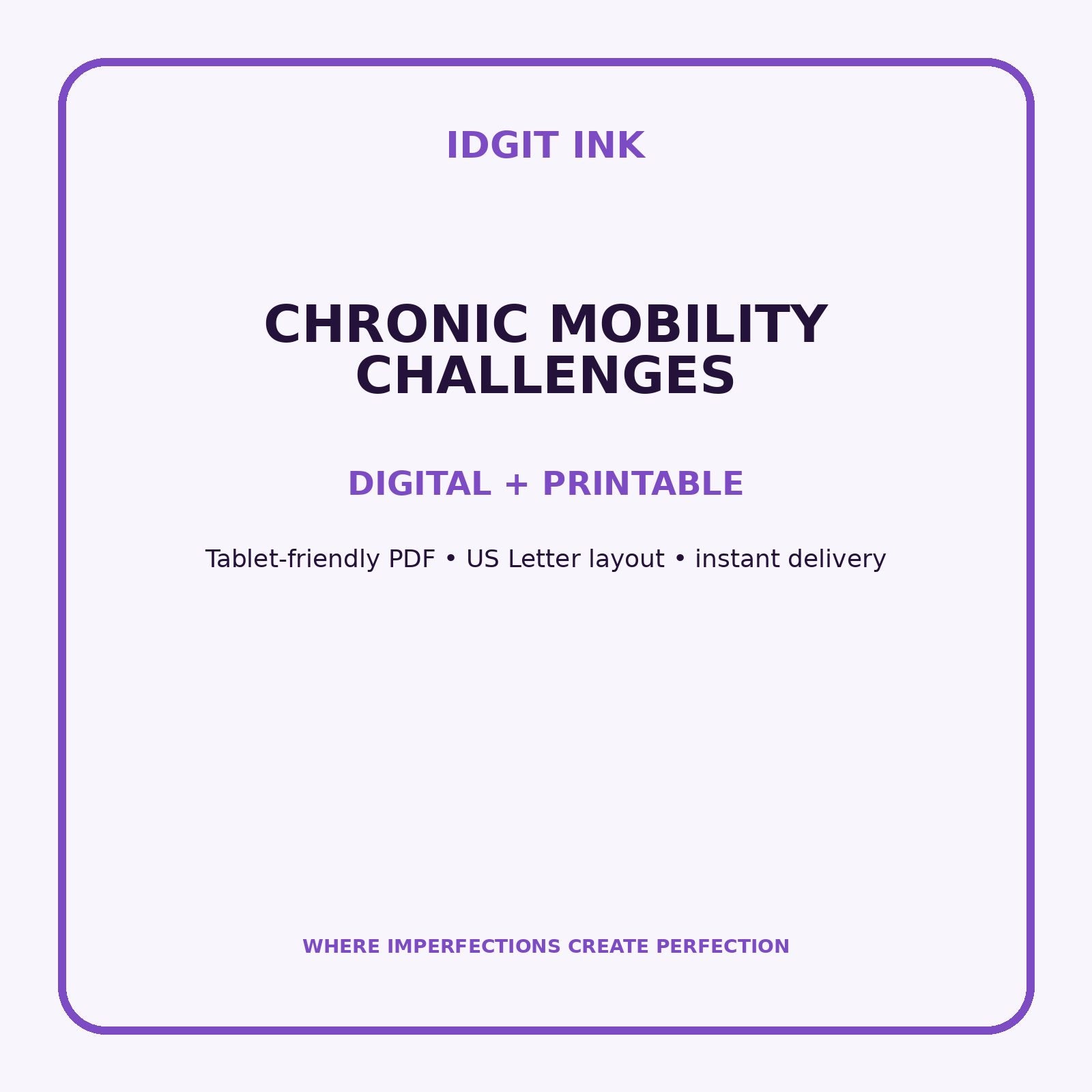 Chronic Mobility Challenges Digital Journal – Deluxe 500-Page Planner — listing image 4 of 4