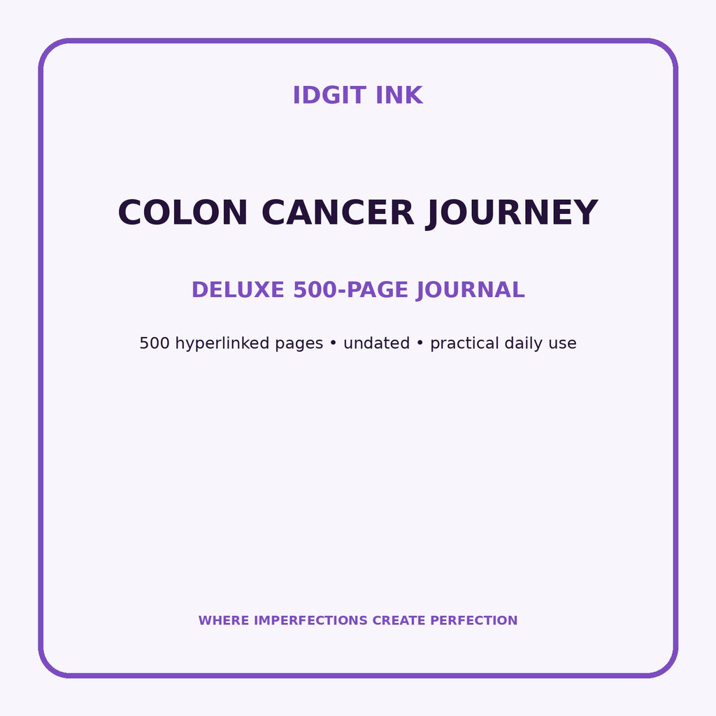 Colon Cancer Journey Digital Journal – Deluxe 500-Page Planner — listing image 1 of 4
