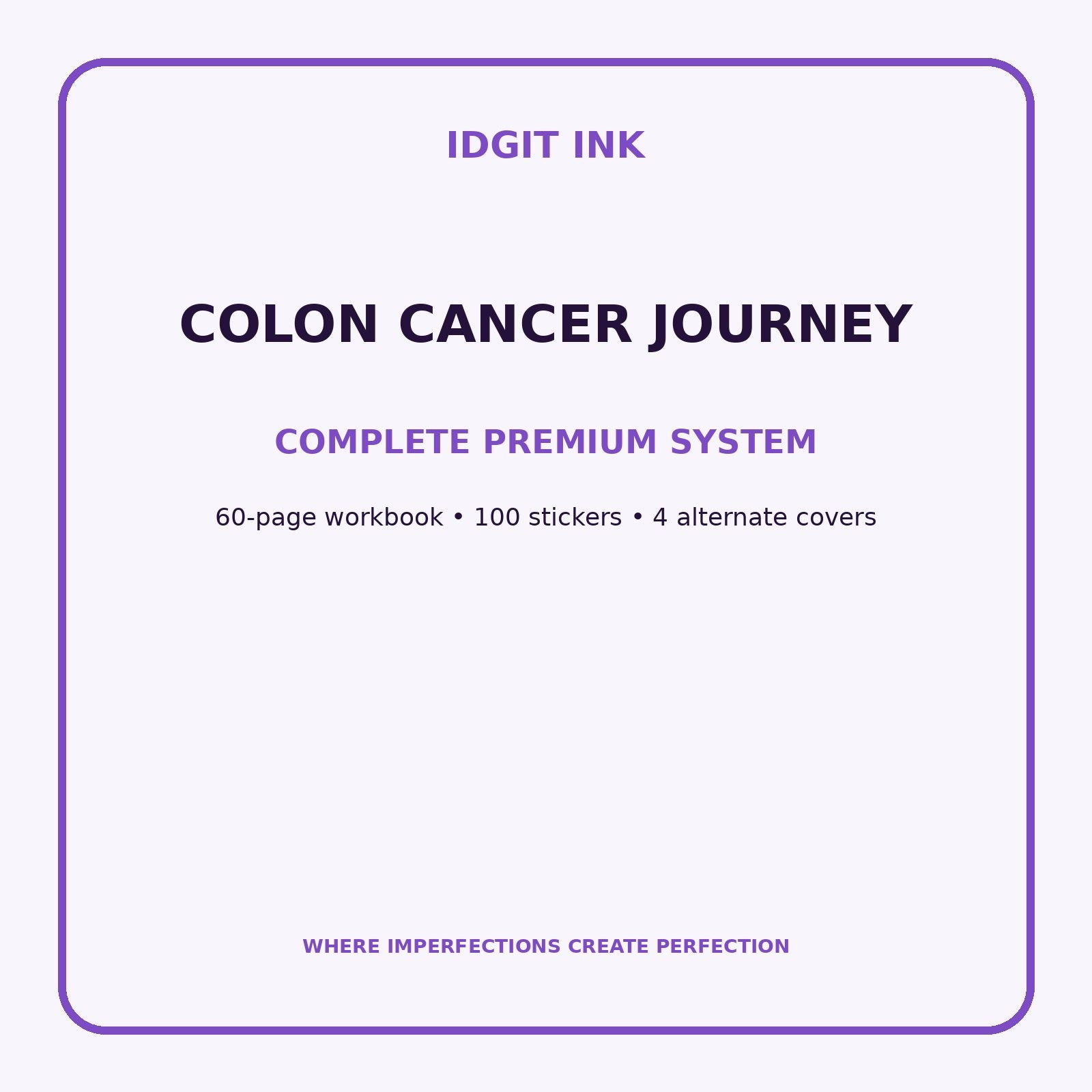 Colon Cancer Journey Digital Journal – Deluxe 500-Page Planner — listing image 2 of 4