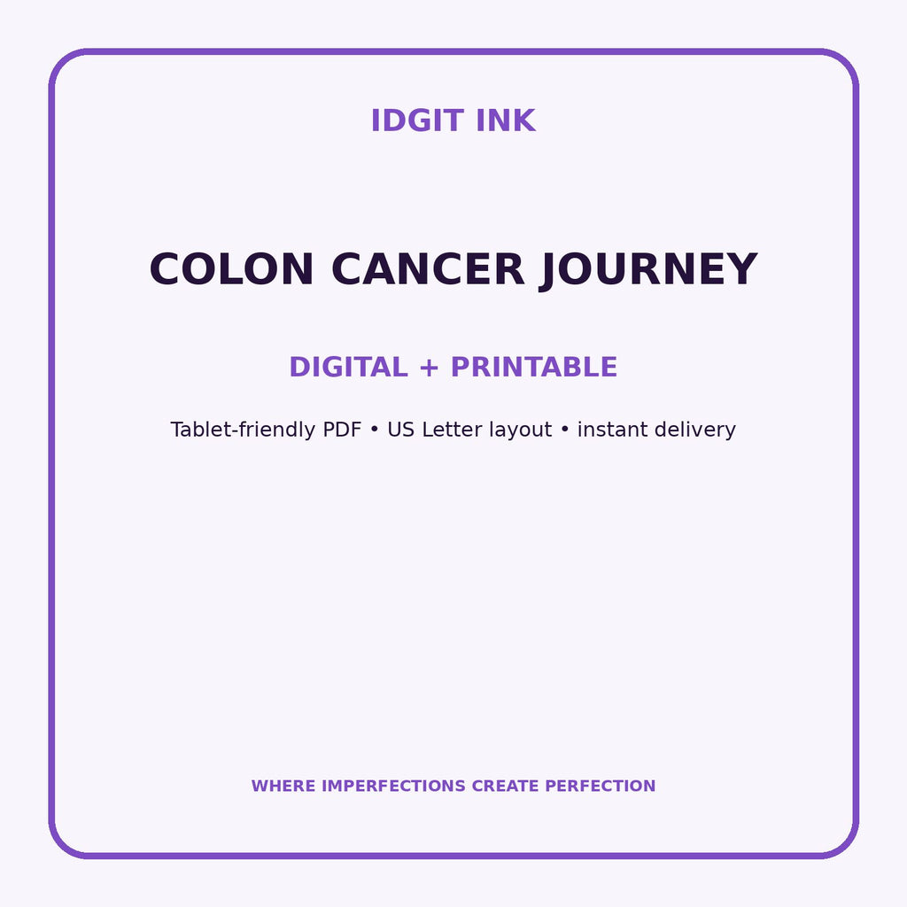 Colon Cancer Journey Digital Journal – Deluxe 500-Page Planner — listing image 4 of 4