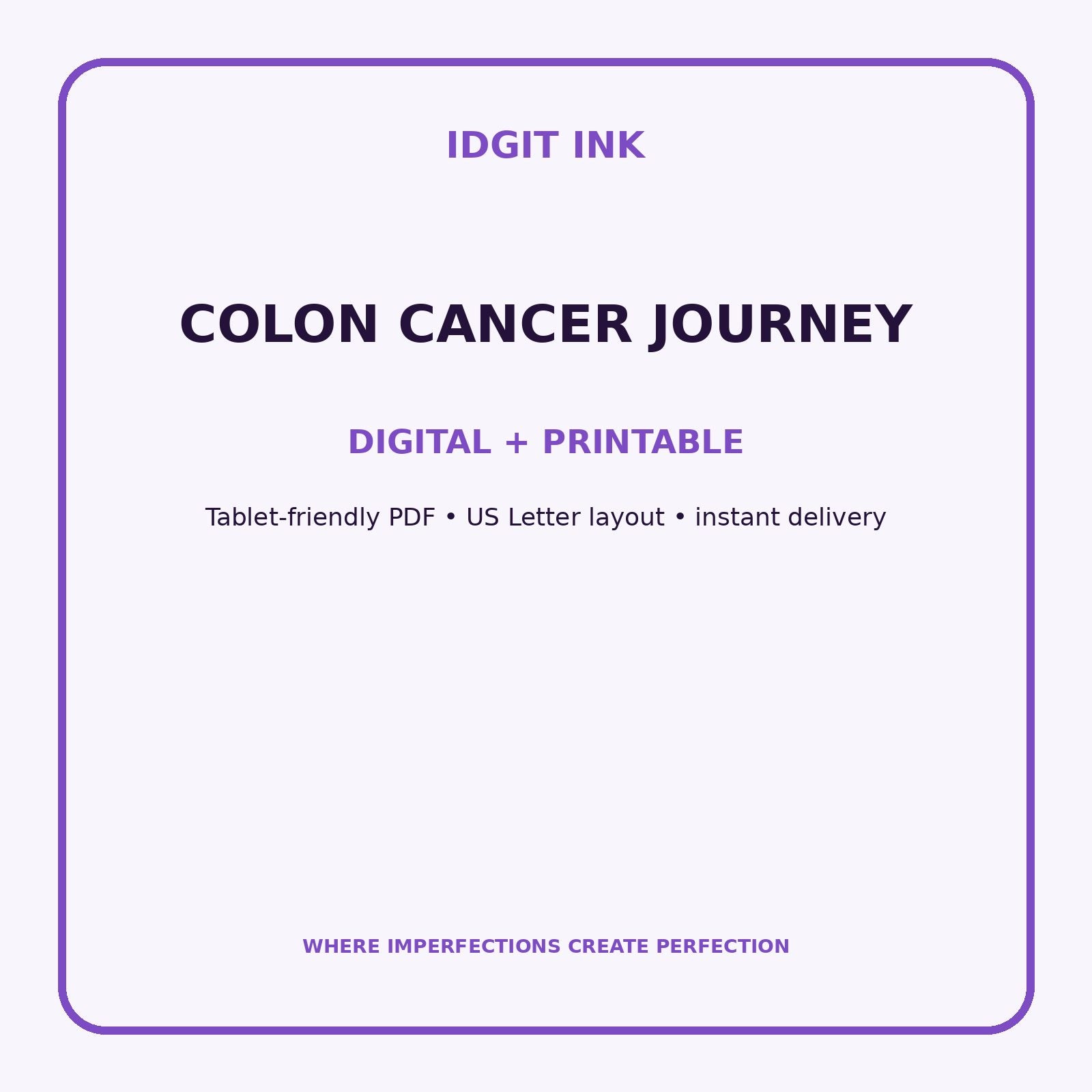 Colon Cancer Journey Digital Journal – Deluxe 500-Page Planner — listing image 4 of 4