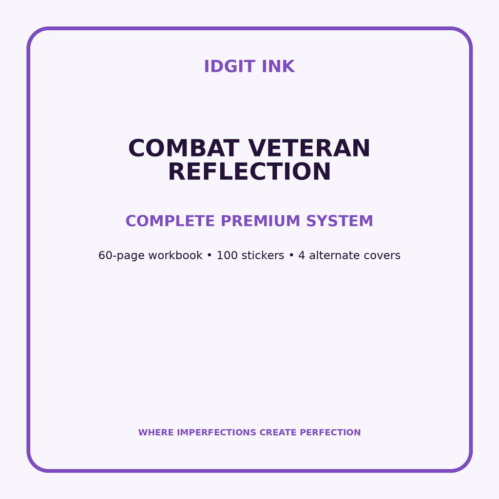Combat Veteran Reflection Digital Journal – Deluxe 500-Page Planner — listing image 2 of 4