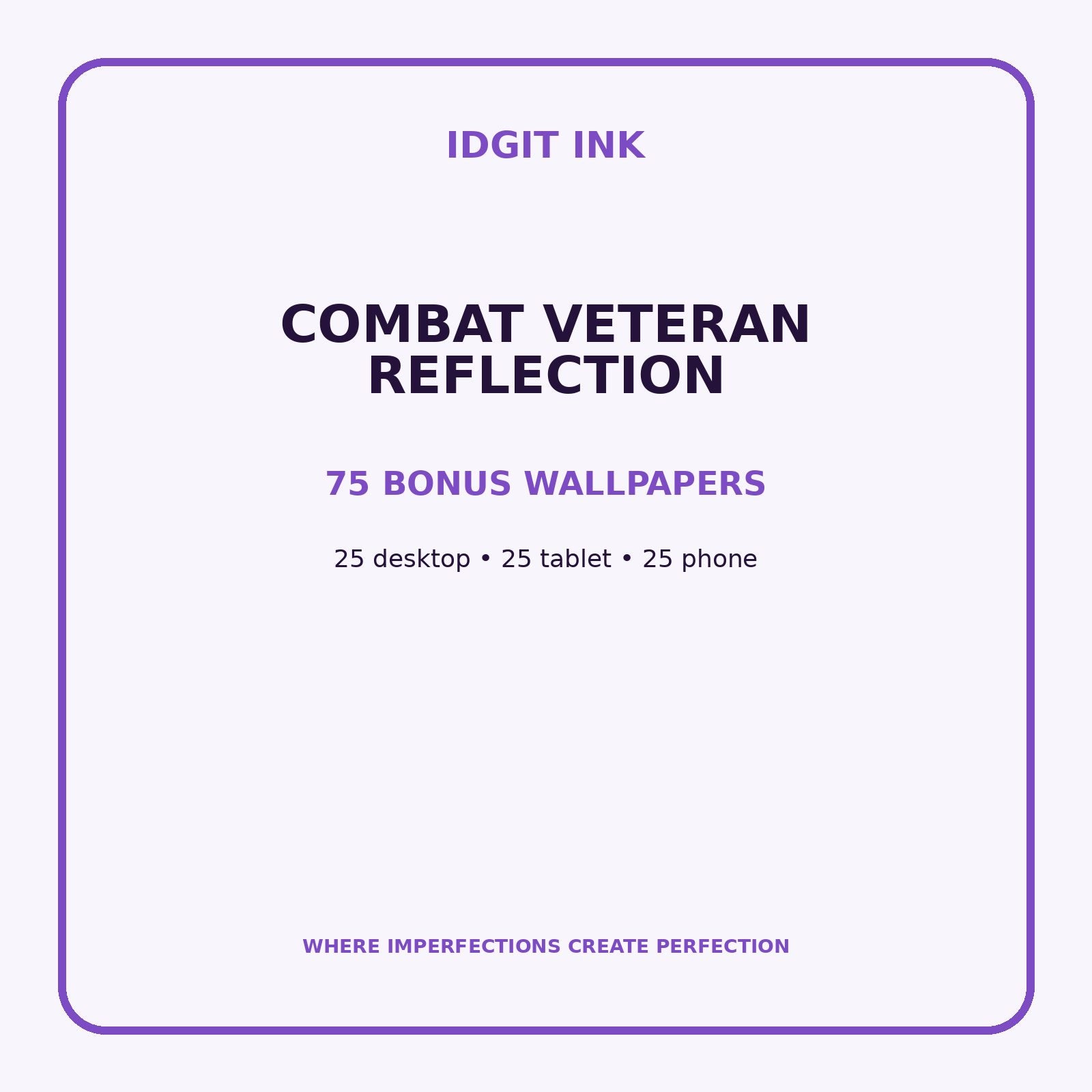 Combat Veteran Reflection Digital Journal – Deluxe 500-Page Planner — listing image 3 of 4