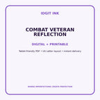 Combat Veteran Reflection Digital Journal – Deluxe 500-Page Planner — listing image 4 of 4