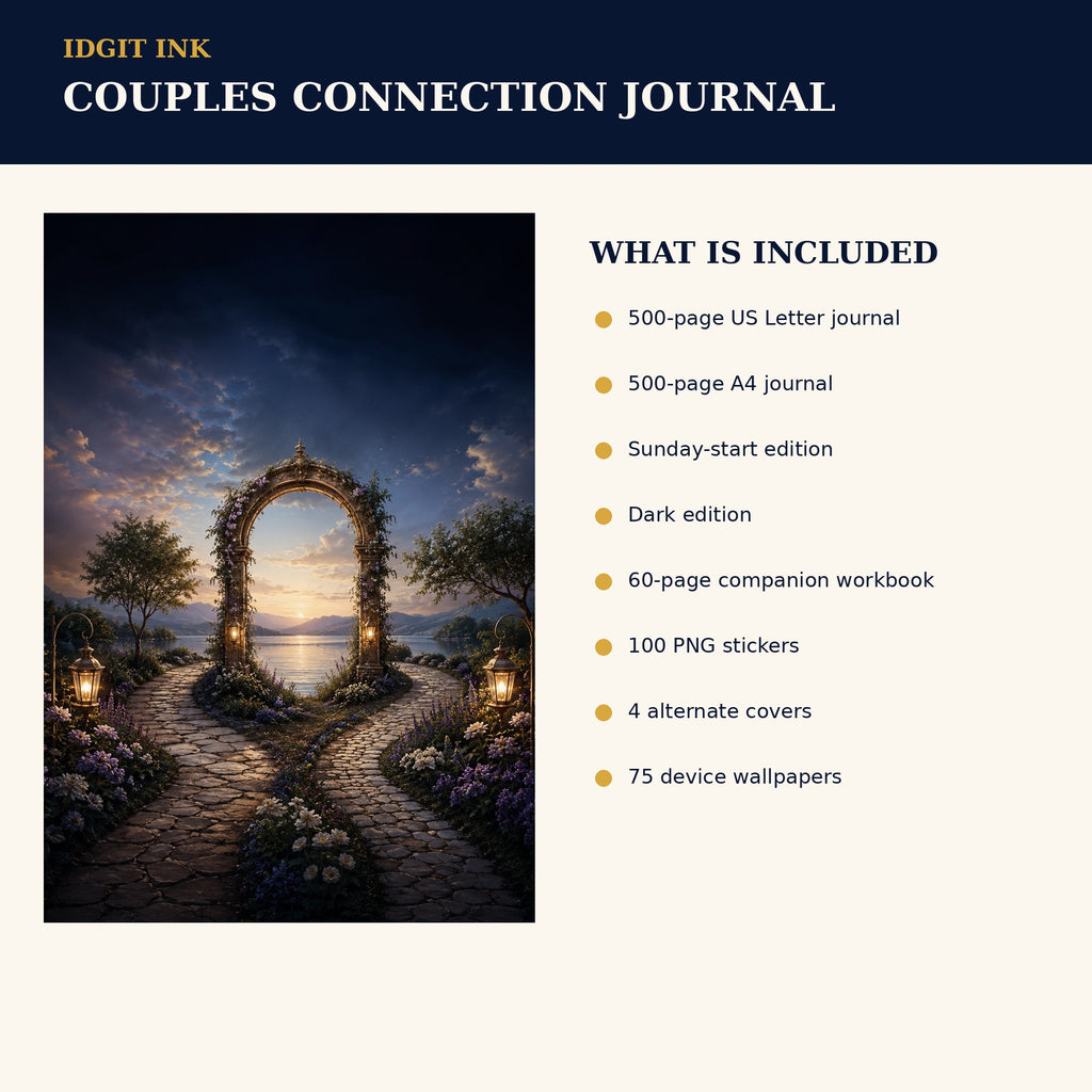 Idgit Ink Couples Connection digital journal — four alternate journal covers