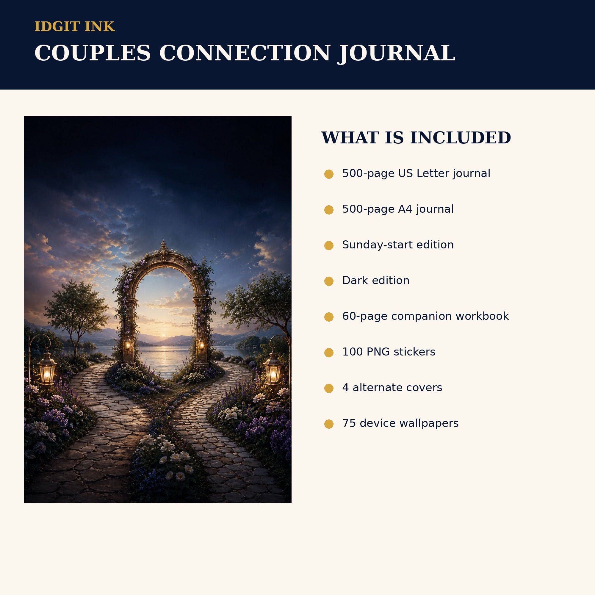 Idgit Ink Couples Connection digital journal — four alternate journal covers