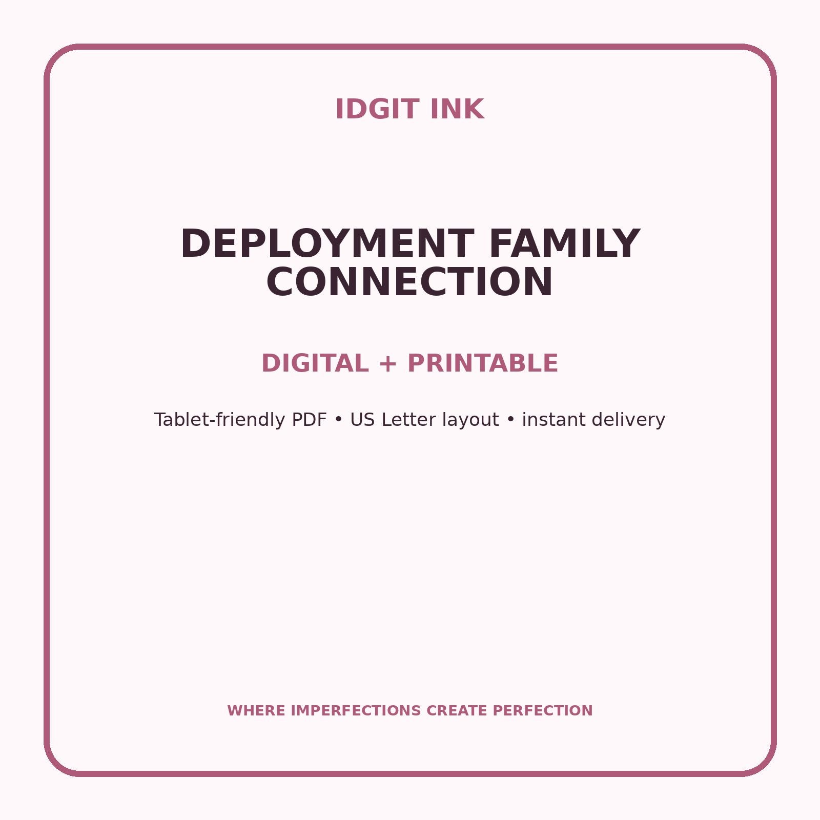 Deployment Family Connection Digital Journal – Deluxe 500-Page Planner — listing image 4 of 4