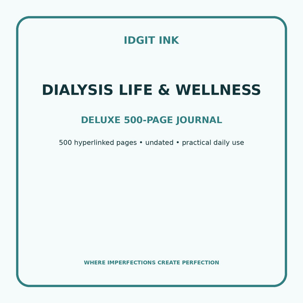 Dialysis Life & Wellness Digital Journal – Deluxe 500-Page Planner — listing image 1 of 4