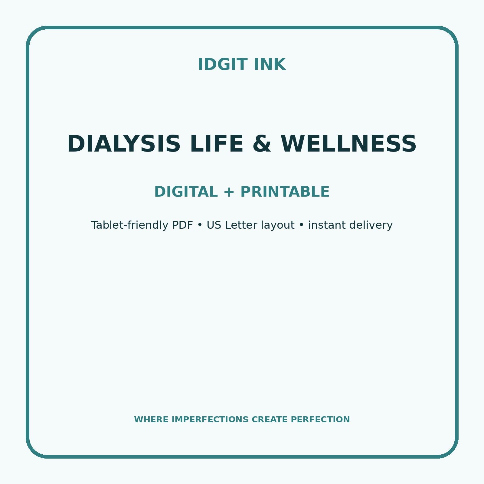 Dialysis Life & Wellness Digital Journal – Deluxe 500-Page Planner — listing image 4 of 4