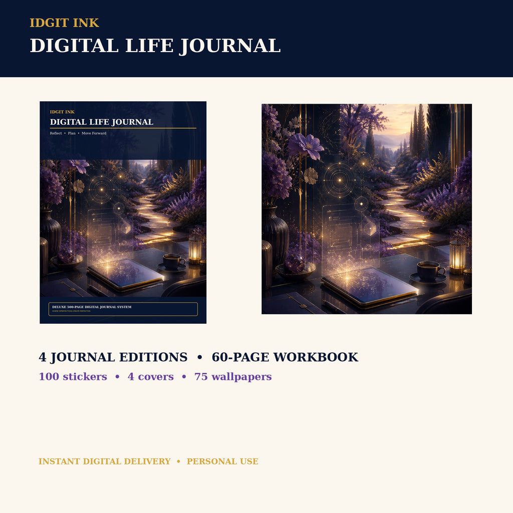 Idgit Ink Digital Life digital journal — complete deluxe journal bundle overview