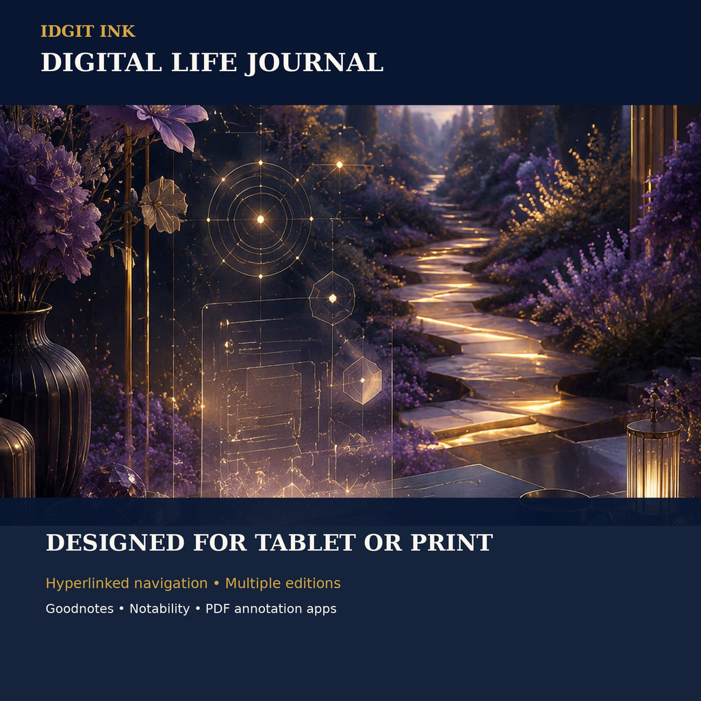 Idgit Ink Digital Life digital journal — 100 PNG digital stickers preview