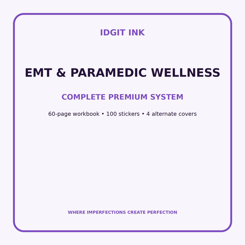 EMT & Paramedic Wellness Digital Journal – Deluxe 500-Page Planner — listing image 2 of 4
