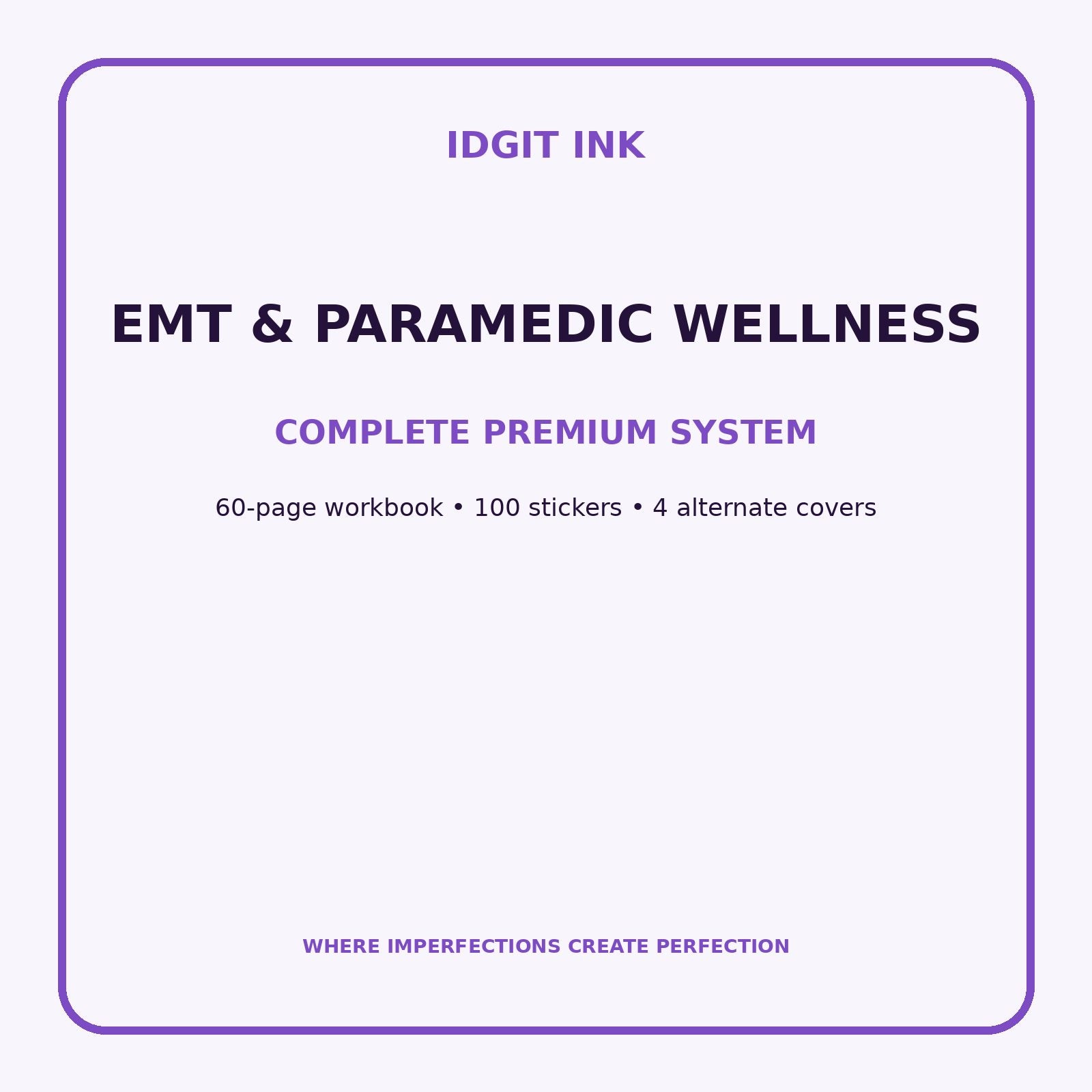 EMT & Paramedic Wellness Digital Journal – Deluxe 500-Page Planner — listing image 2 of 4