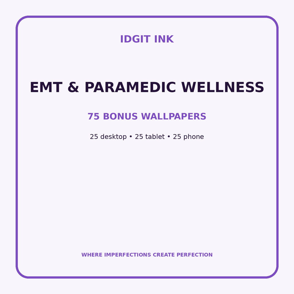EMT & Paramedic Wellness Digital Journal – Deluxe 500-Page Planner — listing image 3 of 4