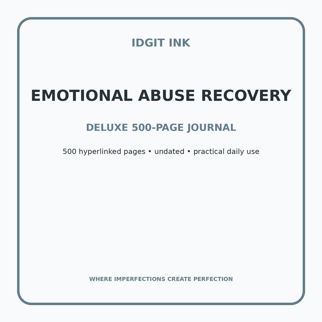 Emotional Abuse Recovery Digital Journal – Deluxe 500-Page Planner — listing image 1 of 4