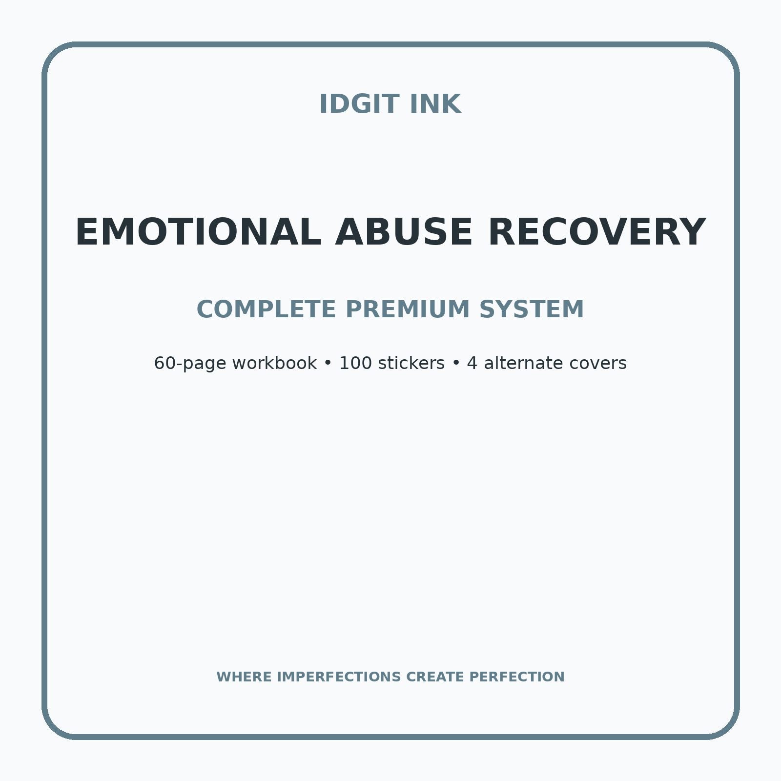 Emotional Abuse Recovery Digital Journal – Deluxe 500-Page Planner — listing image 2 of 4