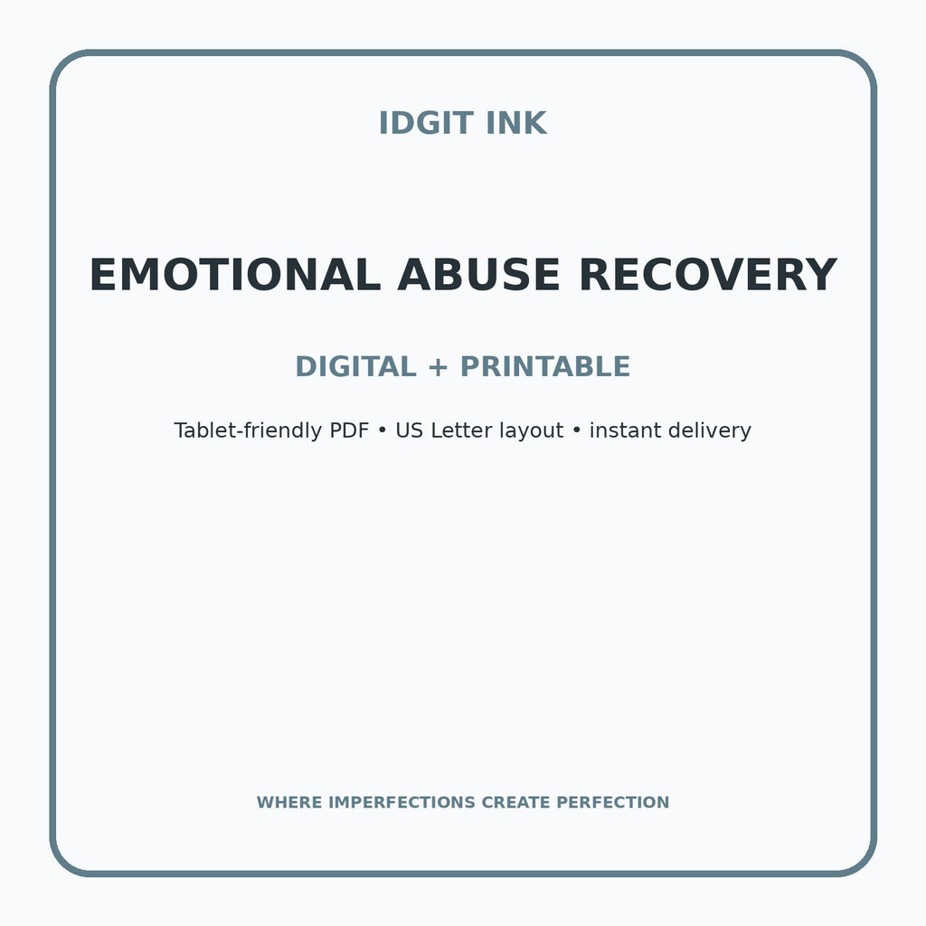 Emotional Abuse Recovery Digital Journal – Deluxe 500-Page Planner — listing image 4 of 4