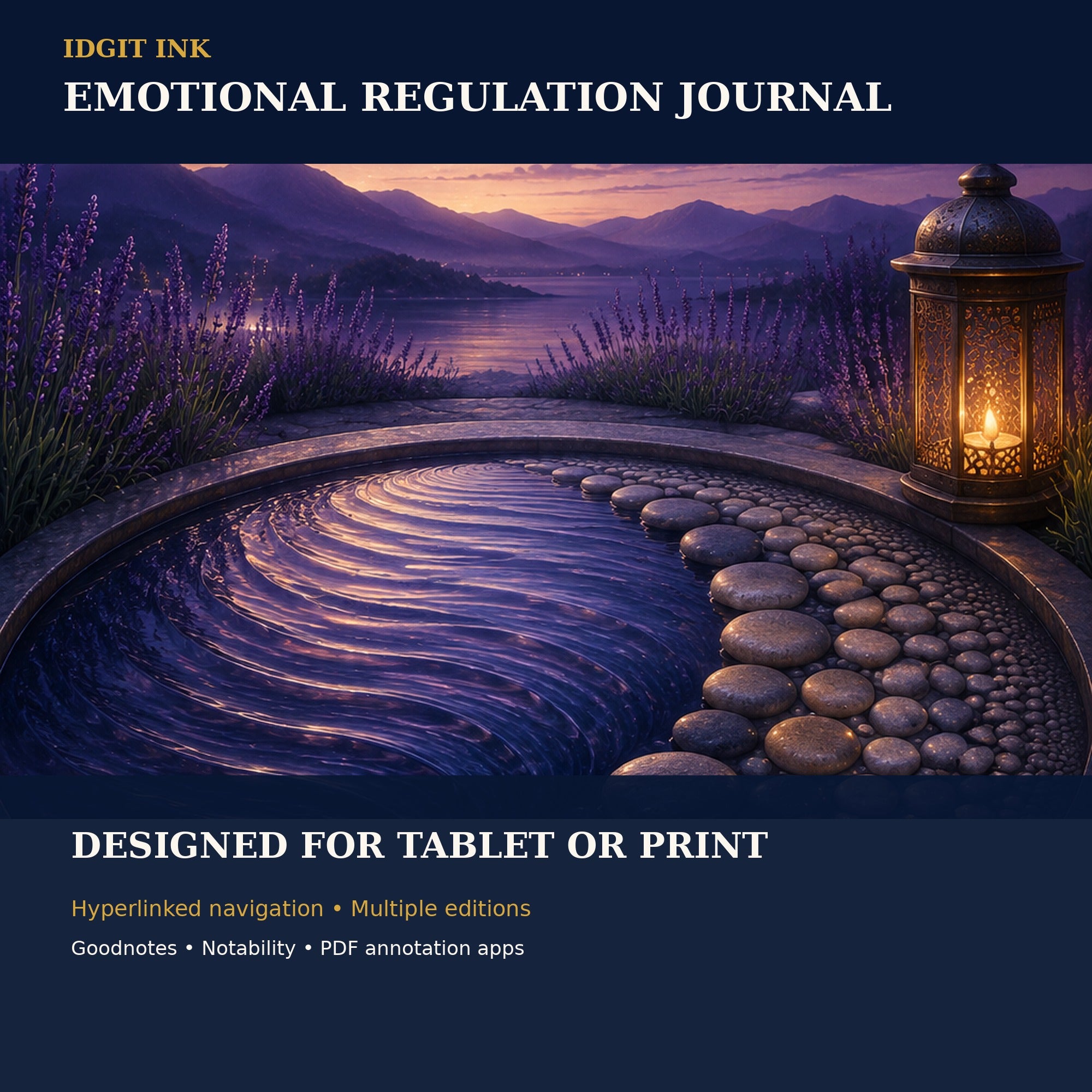 Idgit Ink Emotional-Regulation digital journal — 100 PNG digital stickers preview