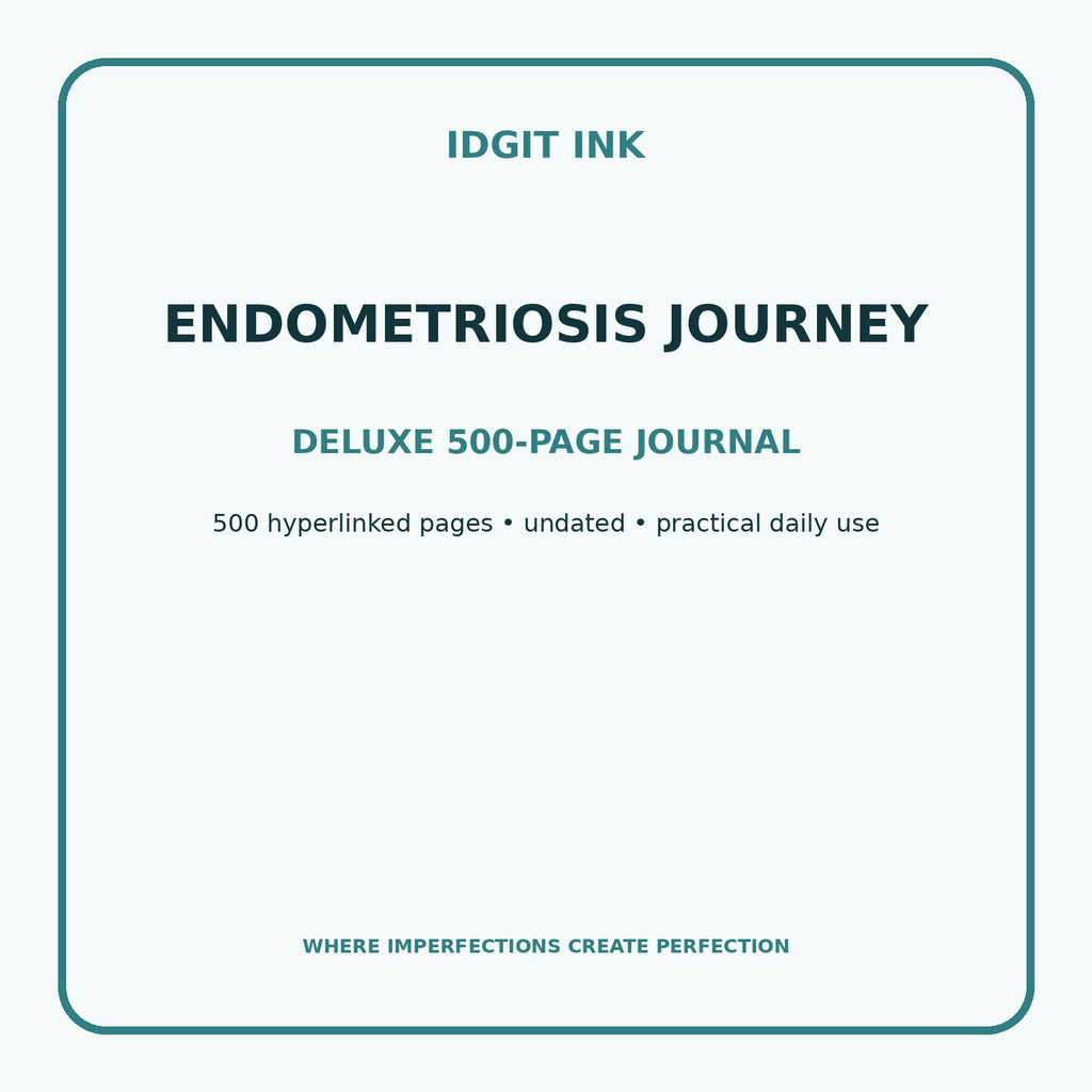 Endometriosis Journey Digital Journal – Deluxe 500-Page Planner — listing image 1 of 4
