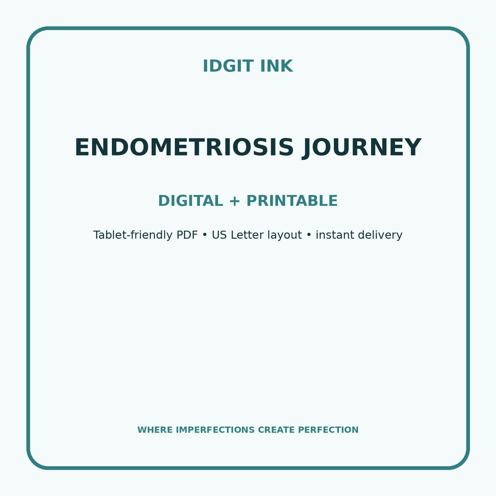 Endometriosis Journey Digital Journal – Deluxe 500-Page Planner — listing image 4 of 4
